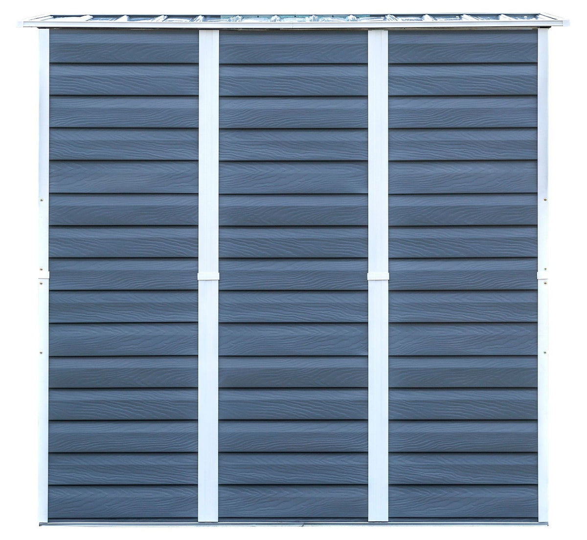 Shed-in-a-Box Steel Storage Shed, Charcoal/Cream, 6-ft x 4-ft
