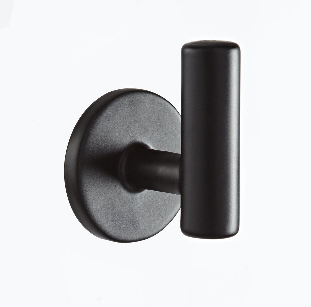 Stainless Steel Single Post Hooks, Black, 2-pk