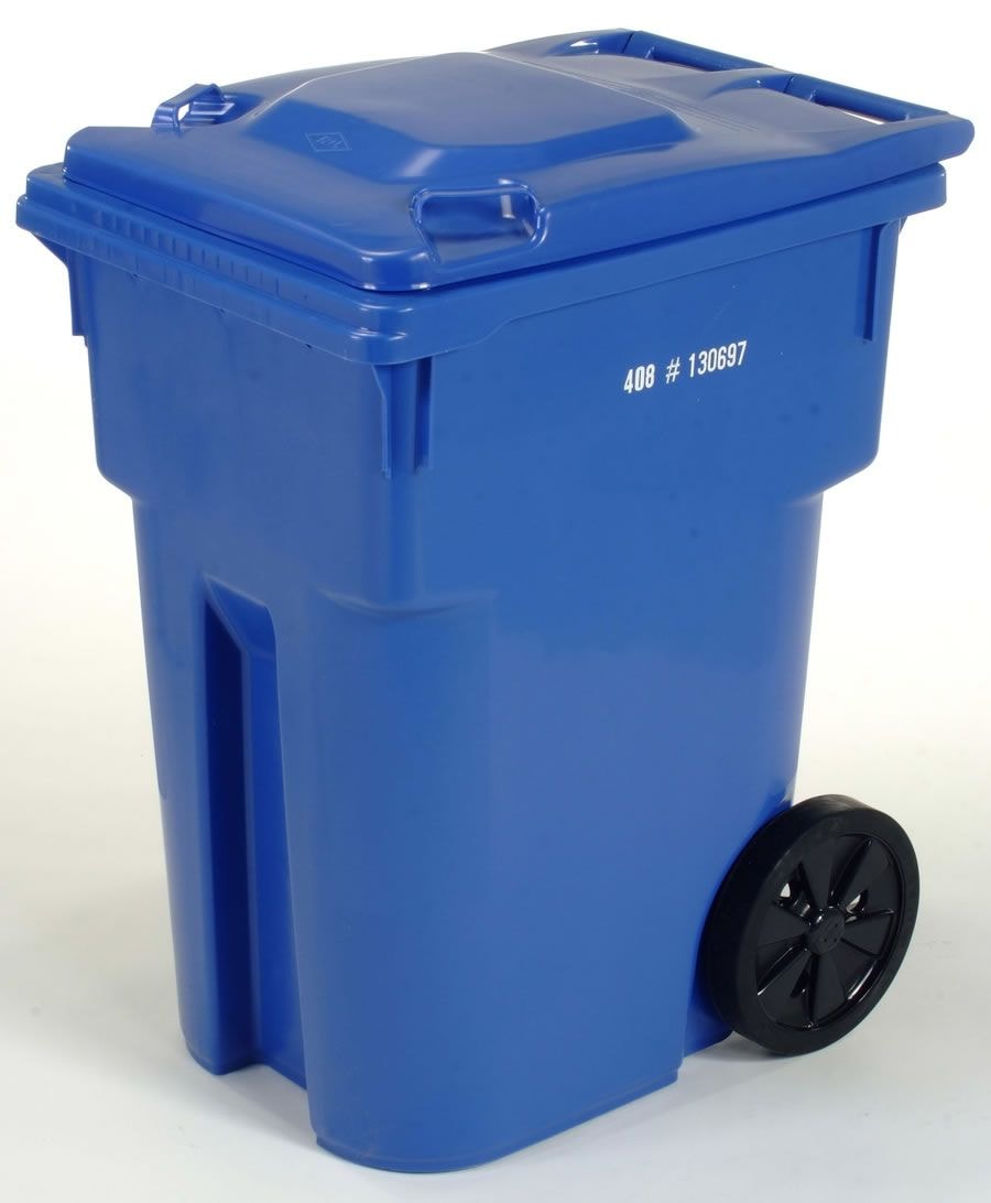 Mastercart Plastic Rectangular Wheeled Compost Bin/Recycling Bin/Garbage Can, Assorted Colours, 360-L