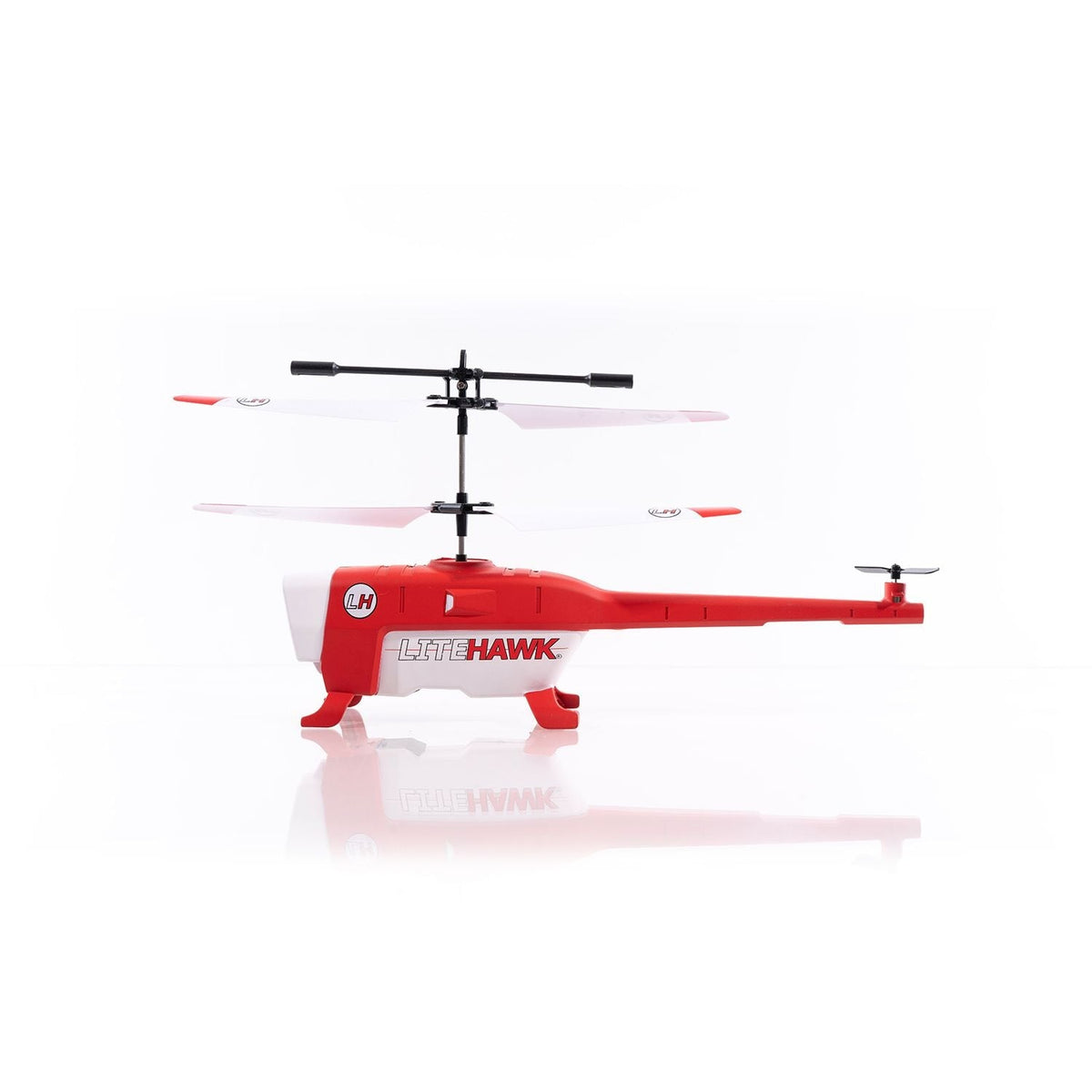 Litehawk Bravo 3-Channel Remote Controlled Front Avoidance Toy Helicopter for Ages 8+