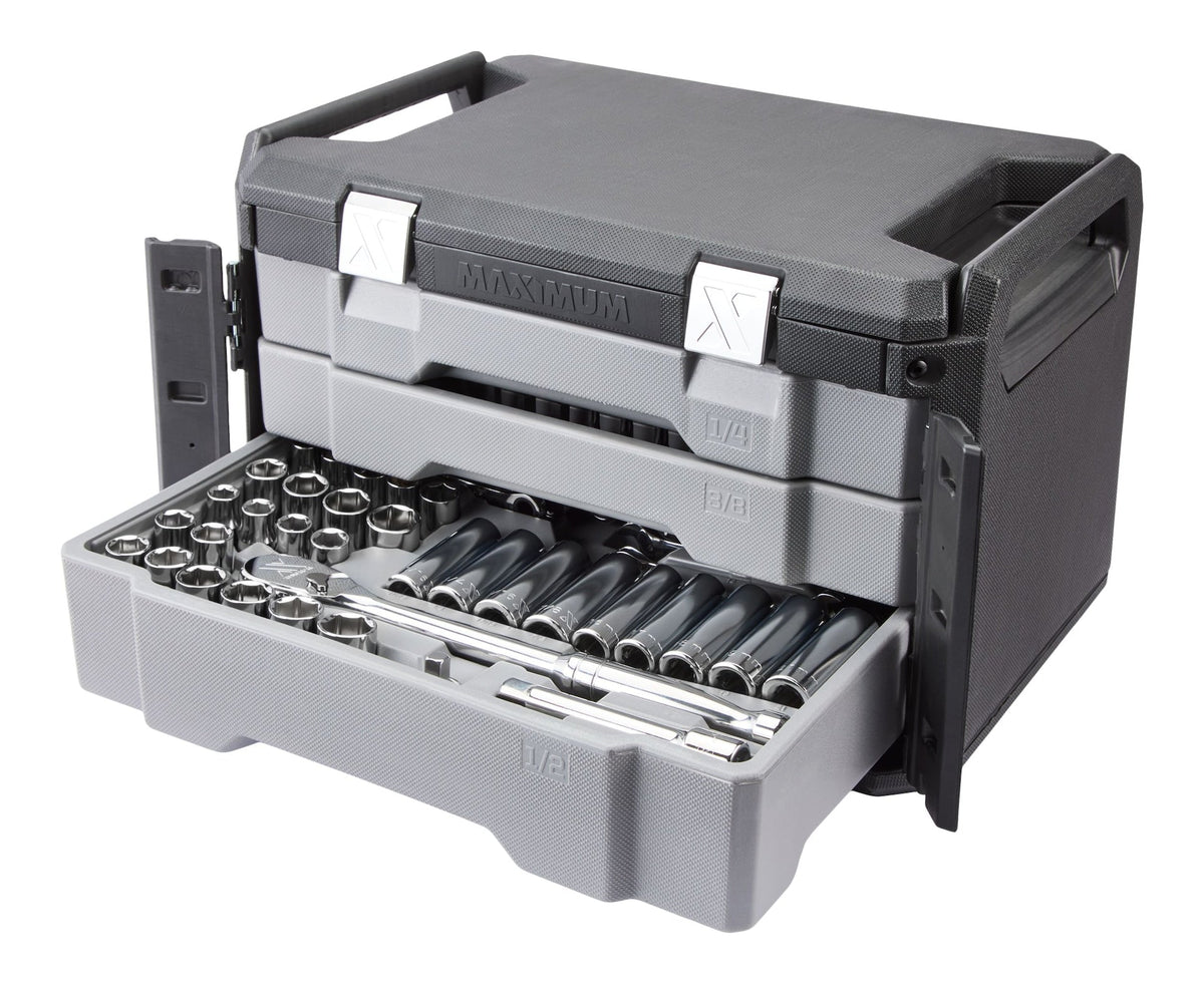 263 Piece Socket Set, 3 Drawer Case