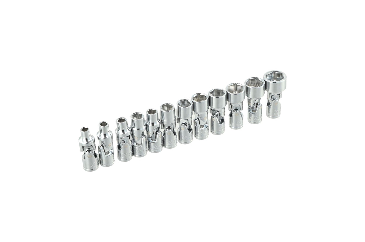 Universal Socket Set, 1/4-in, 12-pc