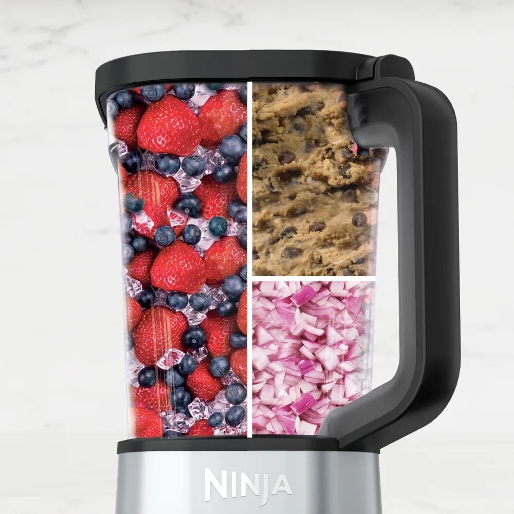 Power Blender & Processor System with Smoothie Bowl Maker & Nutrient Extractor, Silver, 1400W