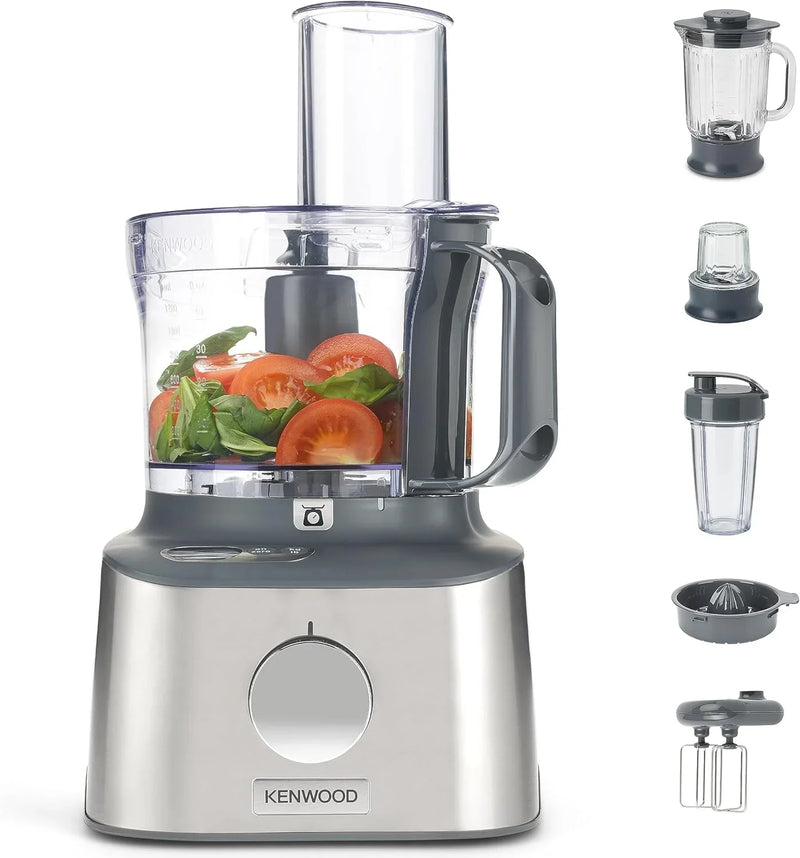 Multifunctional compact food processor, with built-in scale, equipped with 11 accessories, designed small yet powerful. J6021