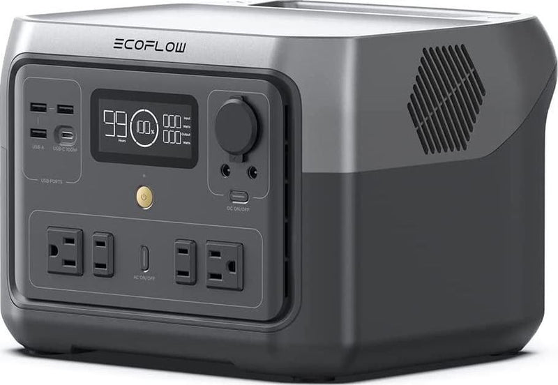 EcoFlow RIVER 2 Max Portable Power Station 512Wh Capacity.Solar Generator.1000W AC Output for Outdoor Camping.Home Backup.Emergency.RV.off-Grid X7599