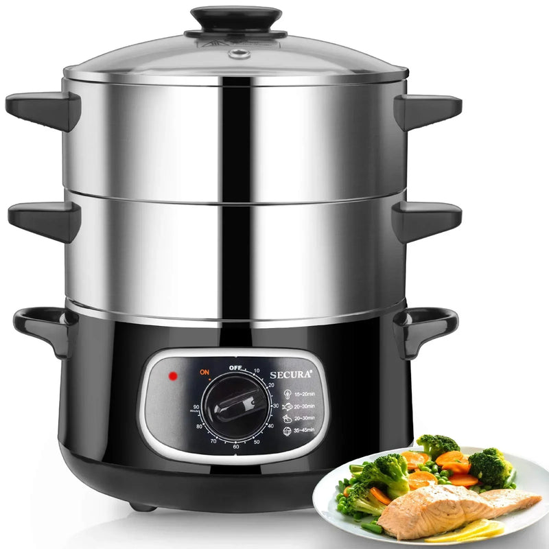 8.5 Qt Electric Stainless Steel Food Steamer X4154