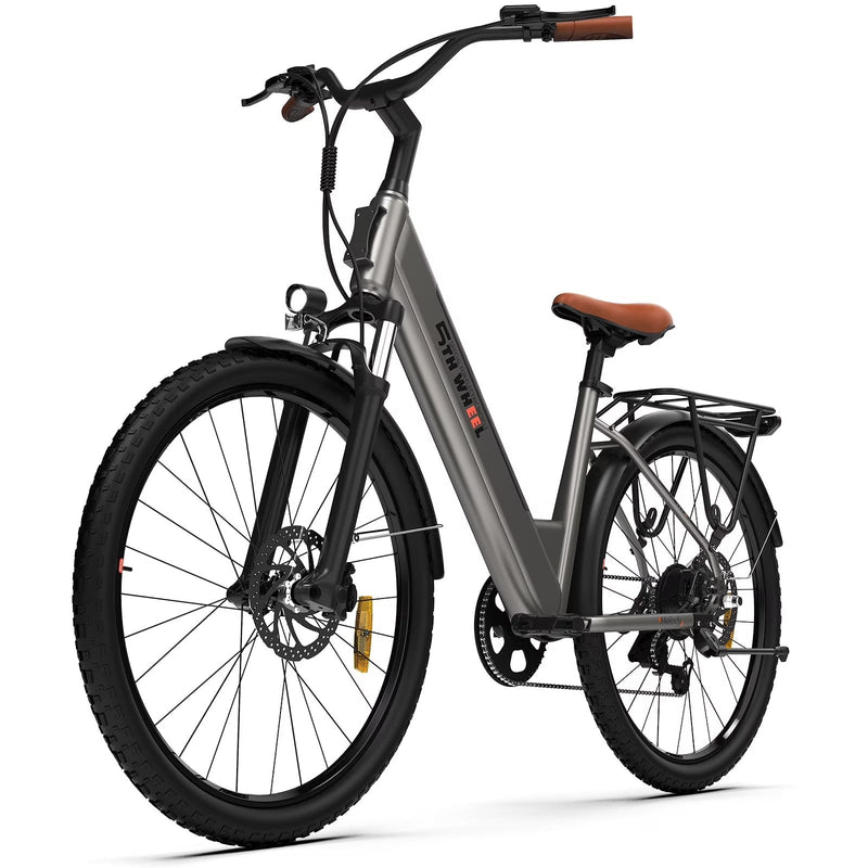 5TH WHEEL W18B Electric Bike for Adult with 350W Motor, 26 in Electric Mountain Bike with 36V 10.4Ah Removable Battery Ebike, Electric Bicycle... Q4139