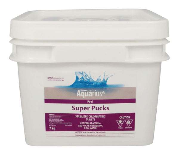 Super Pucks - Stabilized Pool Chlorine Pucks, 7-kg D8796