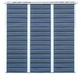 Shed-in-a-Box Steel Storage Shed, Charcoal/Cream, 6-ft x 4-ft
