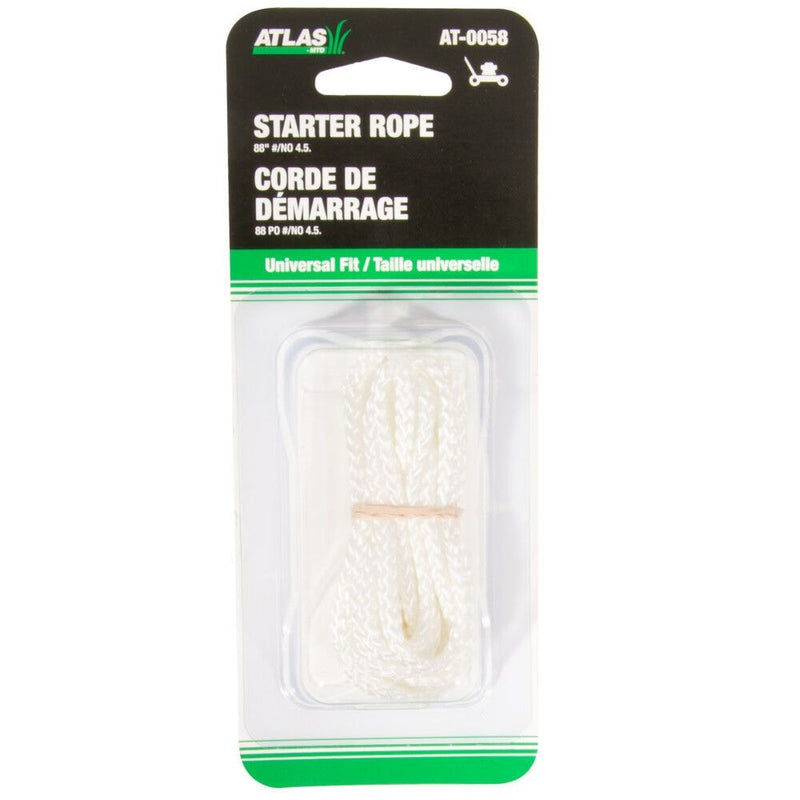 Lawn Mower Replacement Starter Cord/Rope, Nylon, 88-in x 1/8-in W2996