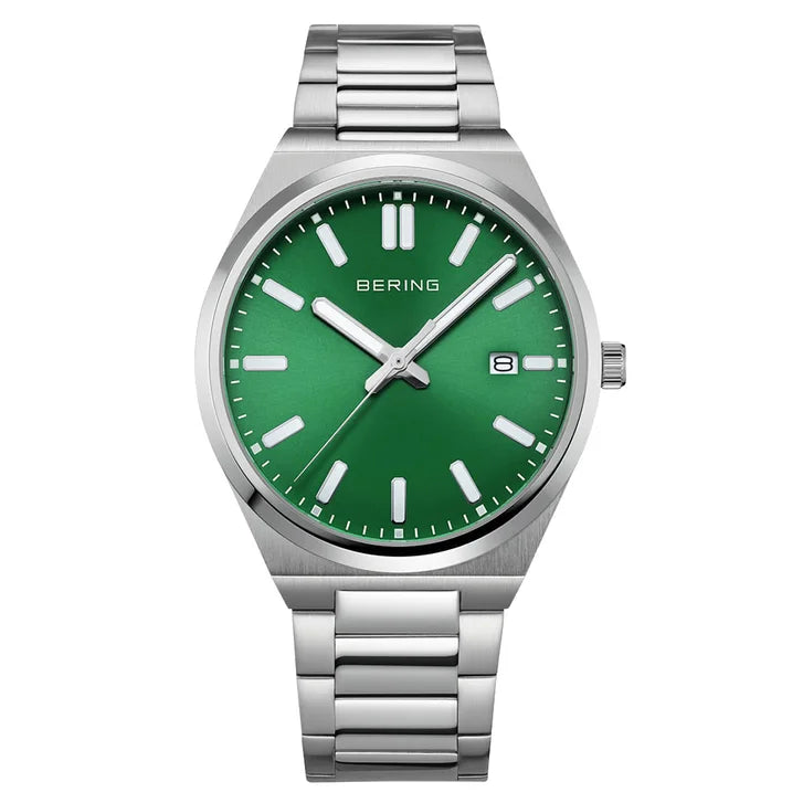 Bering Green Dial Men's Watch Q7494