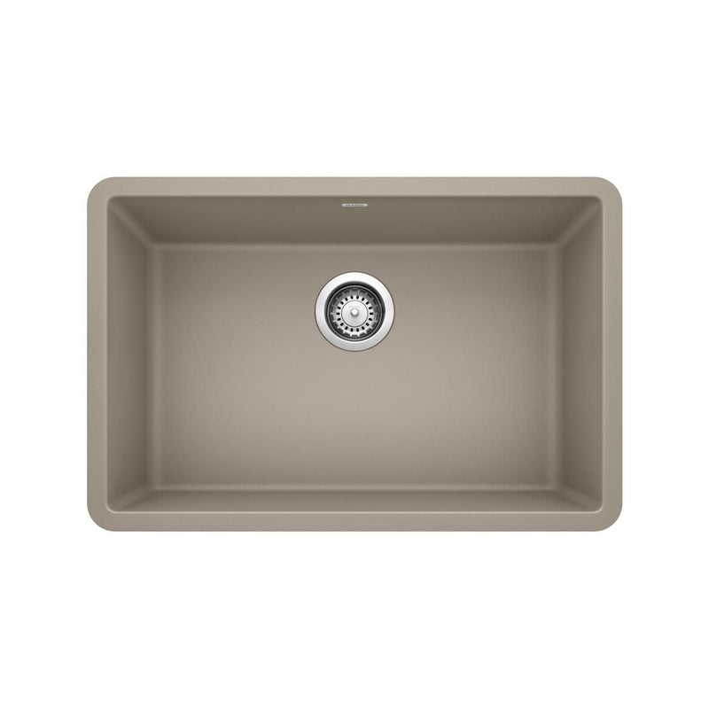 Precis 27-in Single Bowl Undermount Kitchen Sink, Truffle Y9179