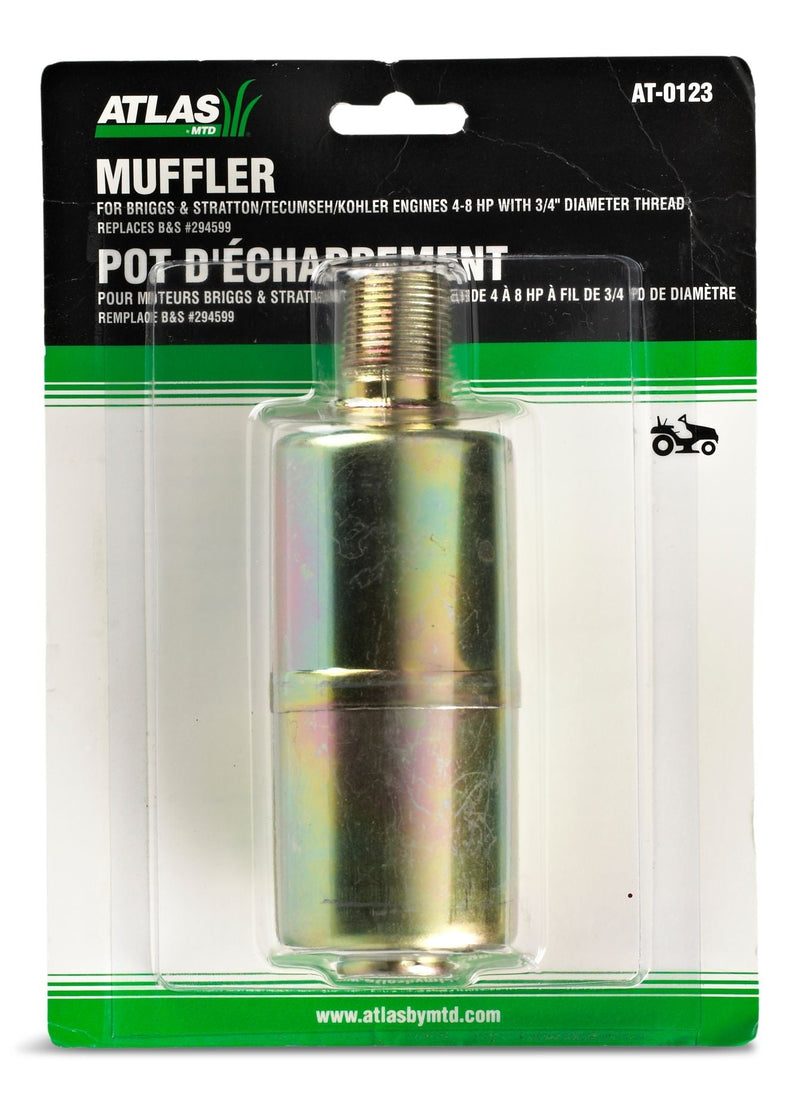 Lawn Mower 4-8 HP Engine Muffler, For Engines with 3/4" Thread Z5756