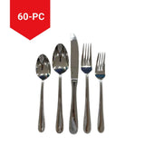 Beaded Edge Flatware Set, Serves 12, 60-pc