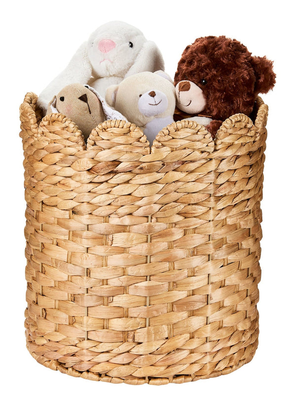Sadie Woven Tall Water Hyacinth Storage Basket P1925