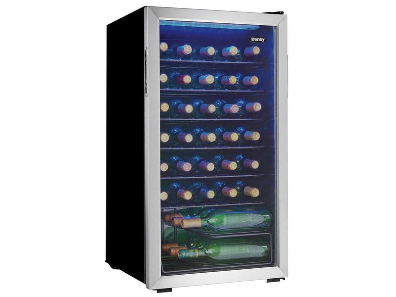 Danby 36 Bottle Free-Standing Wine Cooler in Stainless Steel (DWC036A1BSSDB-6) F0791