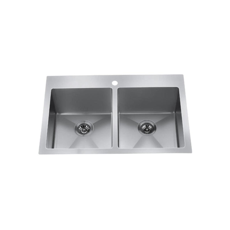 Dual Mount Double Bowl Sink T7415