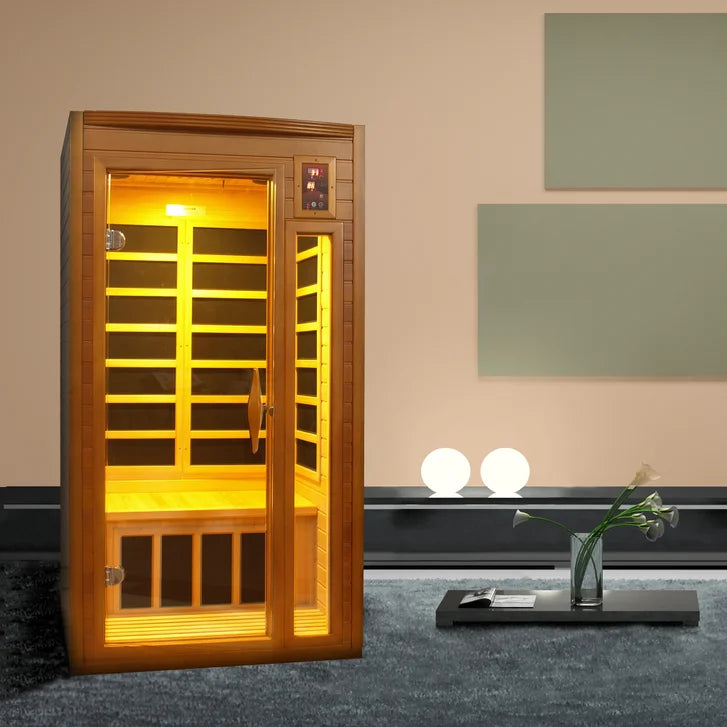 Dynamic Saunas Barcelona 1- to 2-person Infrared Carbon Sauna F3317
