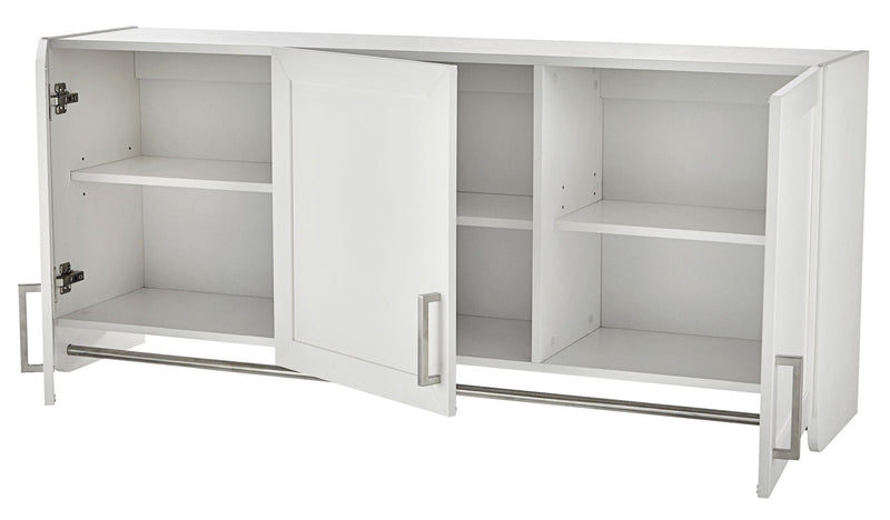 3-Door Wall Laundry Cabinet, White V8363