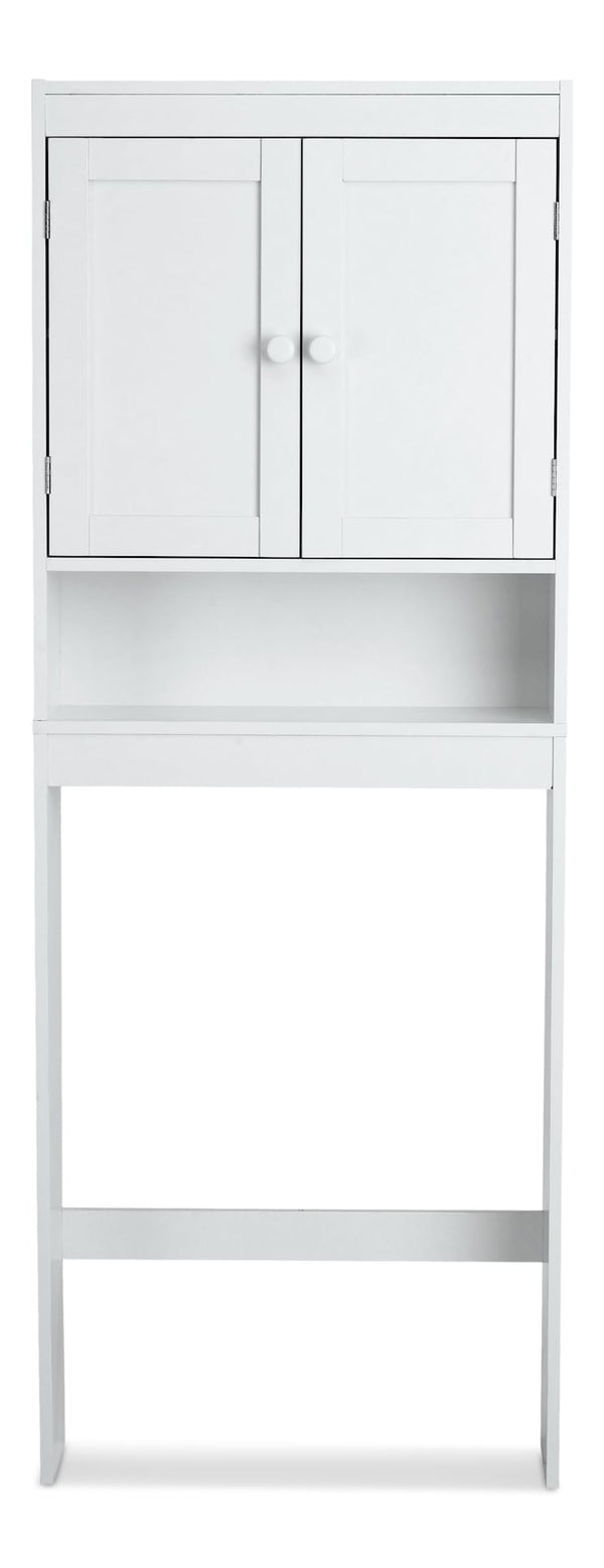 Orleans 2-Door Over-The-Toilet Spacesaver Bathroom Storage Cabinet, White R5484