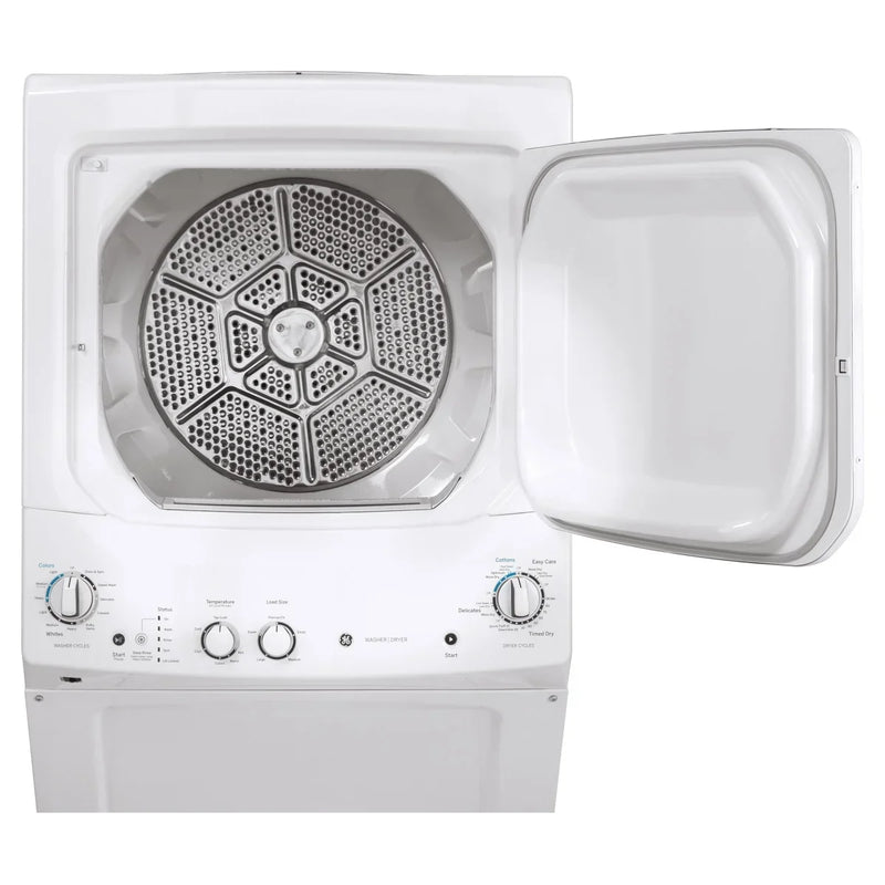 GE White 27 in. 4.4 cu. ft. Washer and 5.9 cu. ft. Dryer Laundry Centre D1352