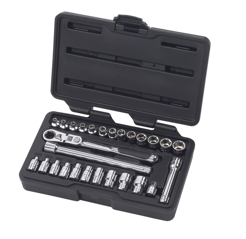 Pass-Thru 1/4-in Drive Socket Set 27-pc, SAE/Metric N5021