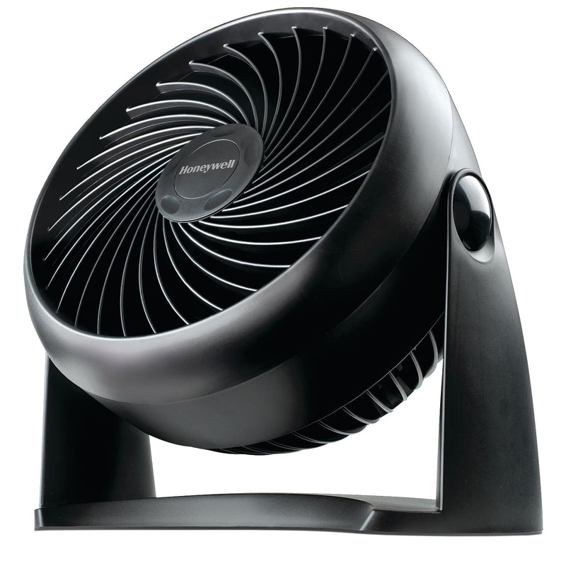 TurboForce Tilt-Head Portable Air Circulator Table/Desk Fan, 3-Speed, Black, 7-in L9804