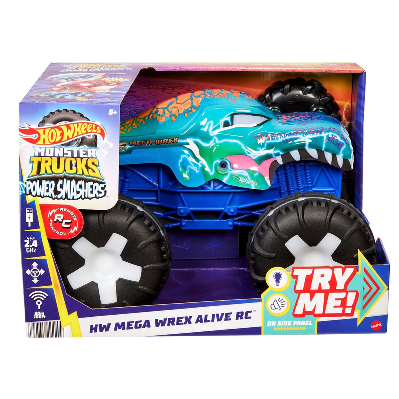 Monster Truck Remote Controlled 1:15 Scale Mega Wrex Toy Vehicle with Sounds & Lights, Ages 5+ H6318