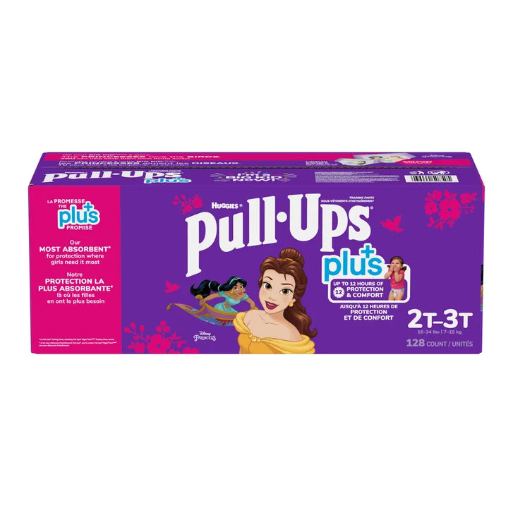 Huggies Pull-Ups Plus Training Pants 2T - 6T Girl X1239
