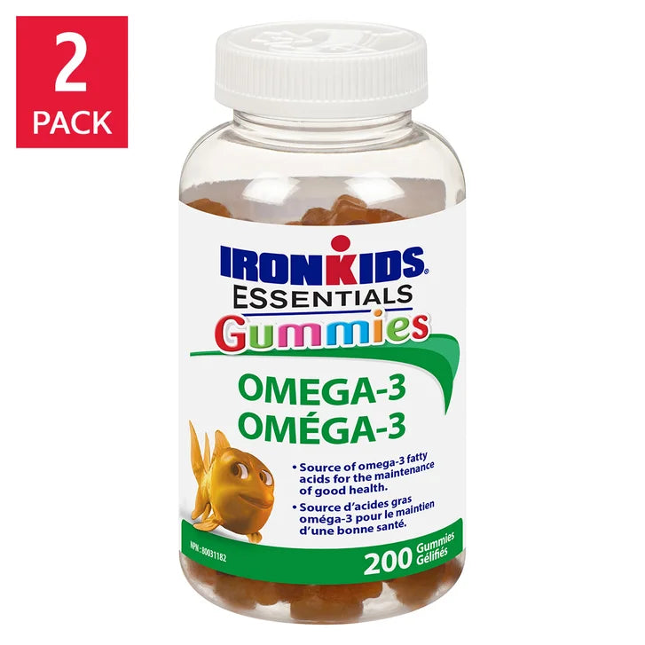 IronKids Essential Omega-3 Gummies, 2 x 200 gummies Q4522