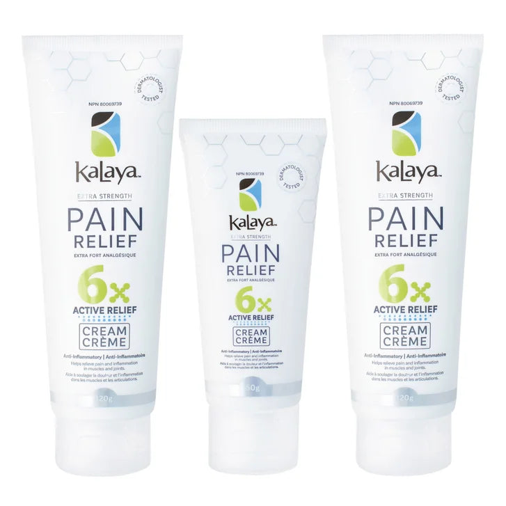 KaLaya 6x Extra Strength Pain Relief Cream, 2 x 120 g + 50 g H2677