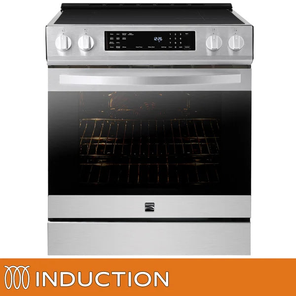 30 in. 5 cu ft. Stainless Steel Digital Control Induction Range with True Convection and Air Fry V2805