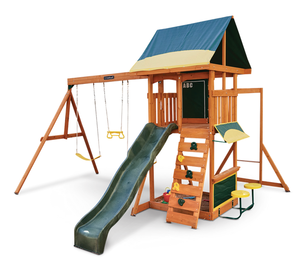 Brightside Outdoor Cedar Wooden Swing/Play Set, Ages 3-10 K8682
