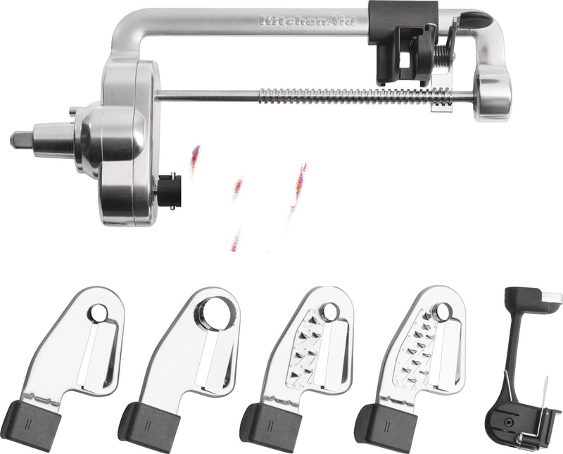 7 Blade Spiralizer Plus Stand Mixer Attachment with Peel, Core & Slice D3410