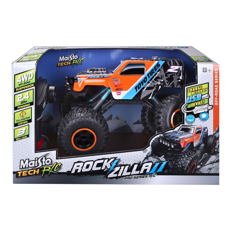 Maisto Tech Remote Controlled Indoor/Outdoor Rockzilla Truck Vehicle Toy, Ages 8+ M0729