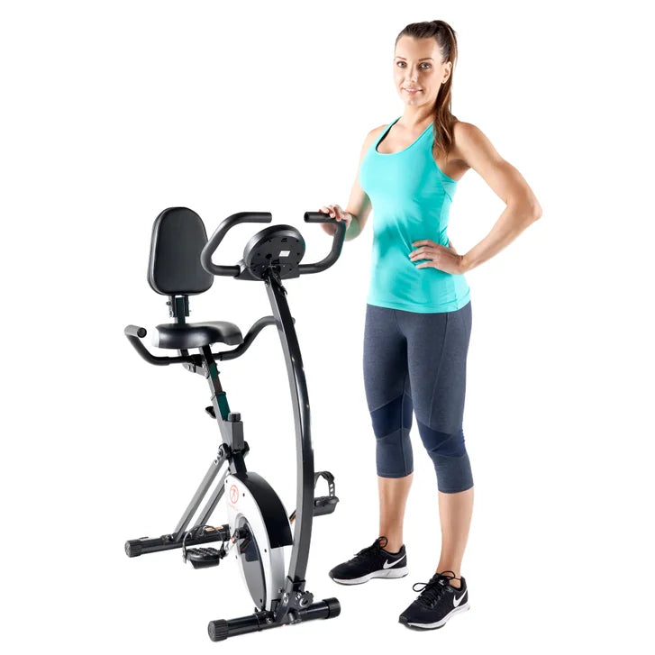 Marcy Foldable Exercise Bike with High-back Seat U2970