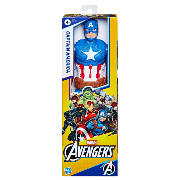 Titan Hero Series Captain America Action Figure, 12-in Toy, Ages 4+ W2008