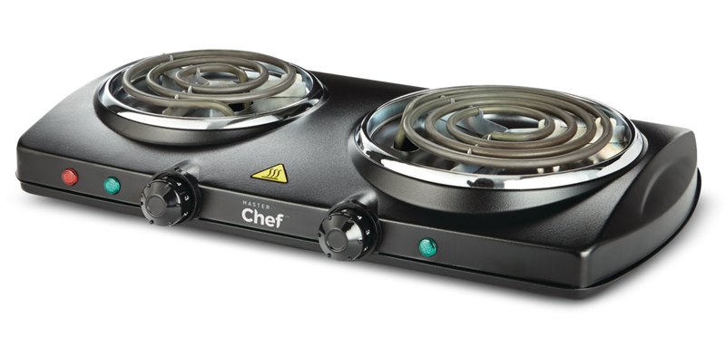 Double Burner Hot Plate, Black, 1500W R2537