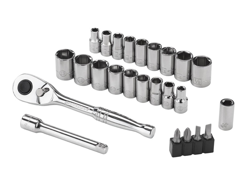 25 Piece 1/4" Drive Socket Set Y3985