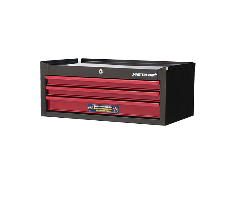 3-Drawer Intermediate Tool Chest, Black & Red, 26-in E4116
