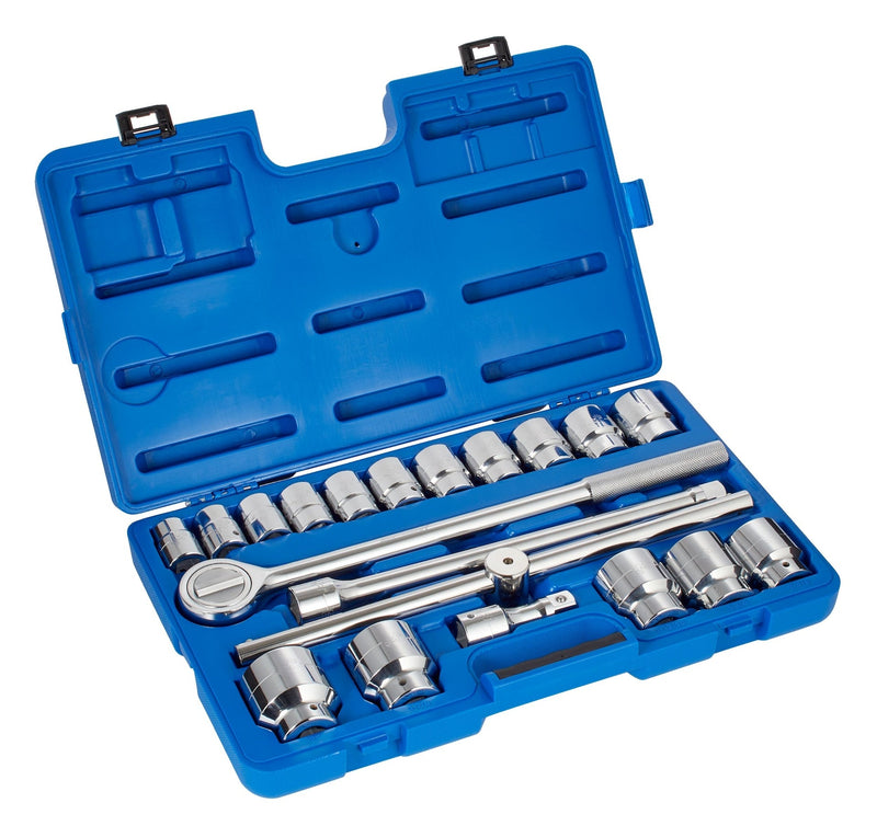 Socket Set 20-pc, 3/4-in Drive, SAE, Steel, Chrome E6658