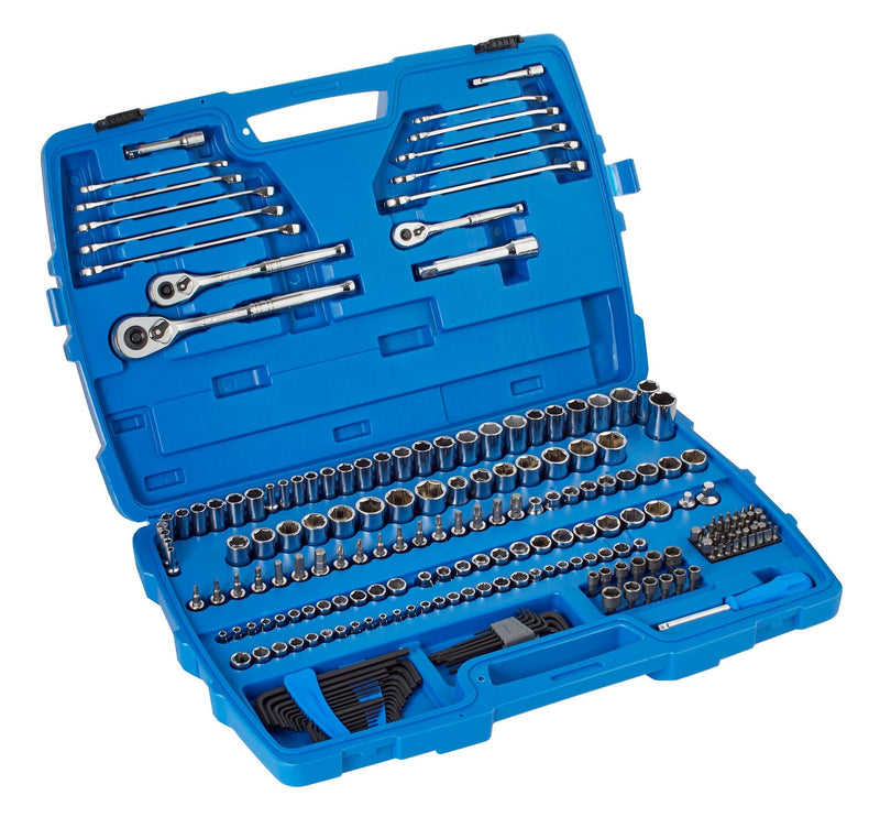 Socket Set, 233-pc, SAE / Metric, Nickel-Chrome Plating V8292