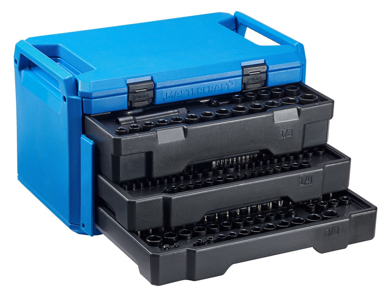 Socket Set, SAE/Metric, CRV, Black Steel Finish, 260-pc O5171
