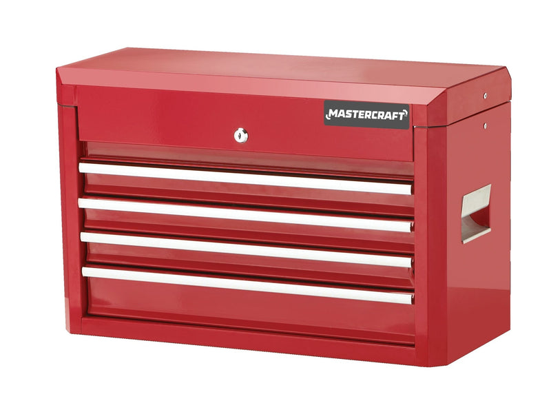 Tool Chest with 4 Drawers, Deep Red, 24-in W77