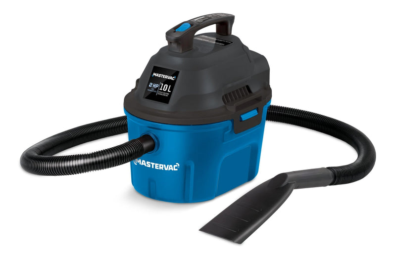 Mastervac AA255 2.0 Peak HP Wet/Dry Shop Vacuum with Hose and Accessories, 10-L Y4033