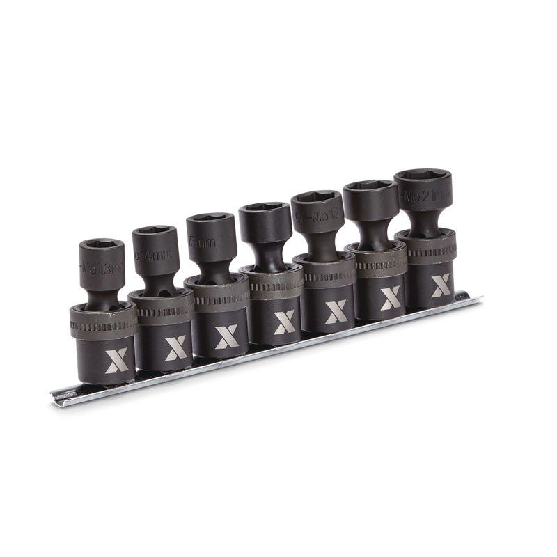 1/2-in Drive Swivel Impact Socket Set, 7-pc, Metric, Cr-Mo X2705