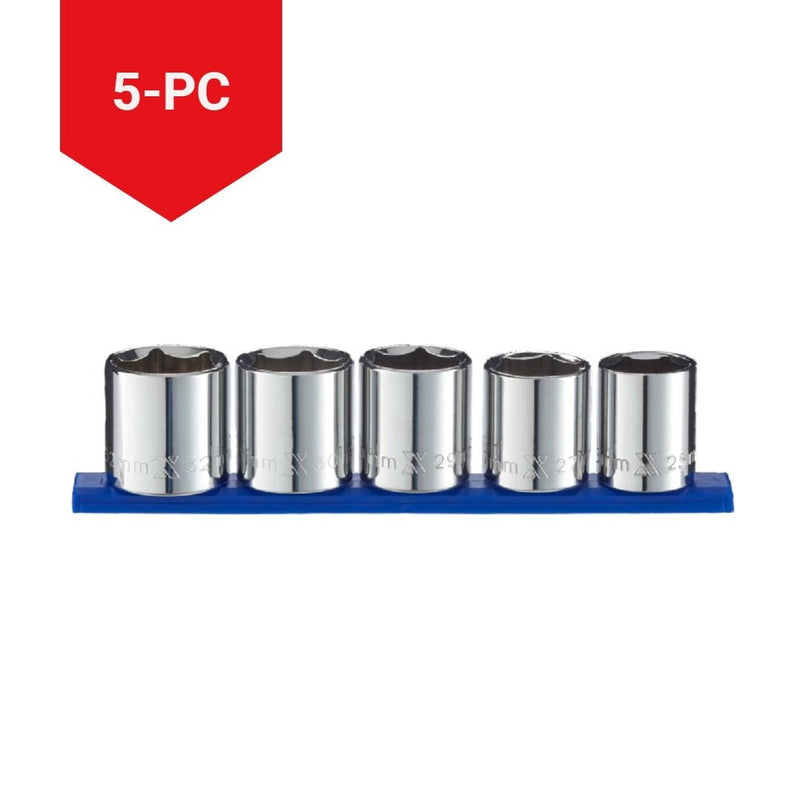 1/2-in Drive XL Socket Set, Metric, 5-pc V6262