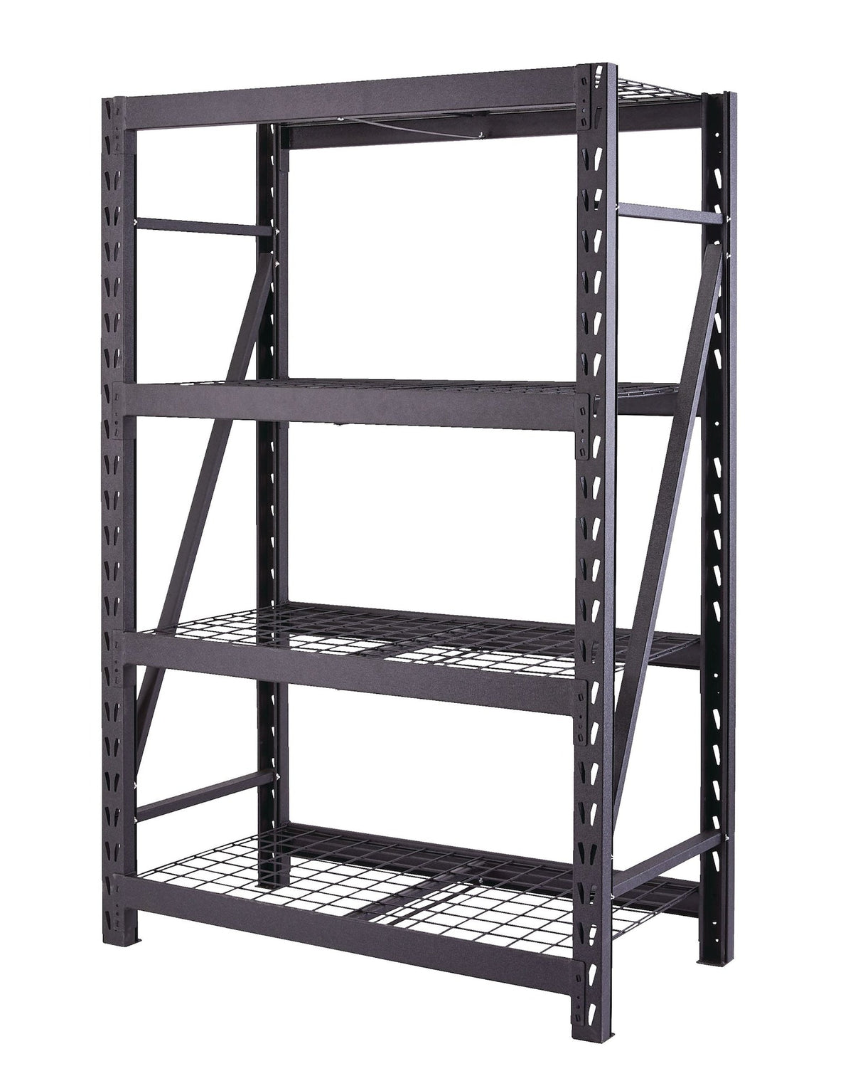 Adjustable 4-Shelf Heavy Duty Steel Metal Storage Rack / Shelving Unit, 48 x 24 x 72-in
