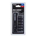 Impact Driver Socket Set, SAE, 7-pc