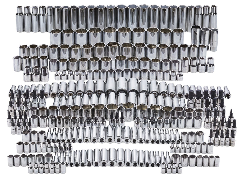 Master Socket Set, 300-pc, CRV, Nickel-Chrome Plating V3647